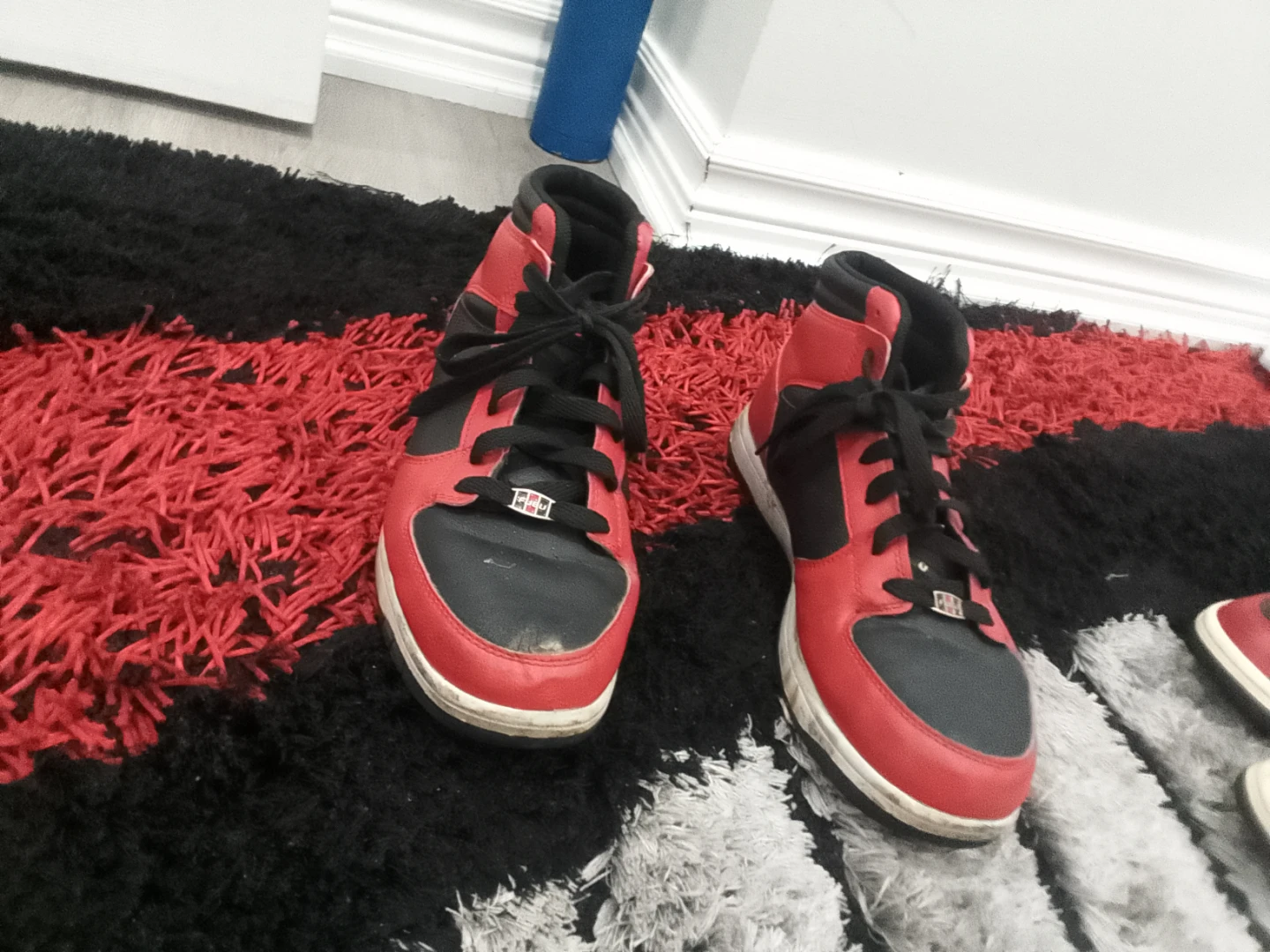 Red and Black High-Top Sneakers - photo 4