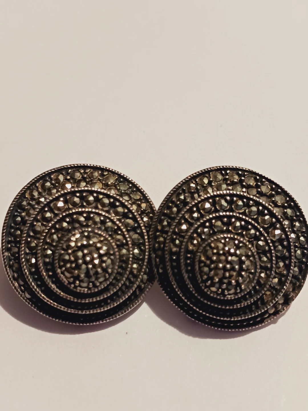 Judith Jack Sterling Silver 925  Round Clip-On Earrings - photo 2