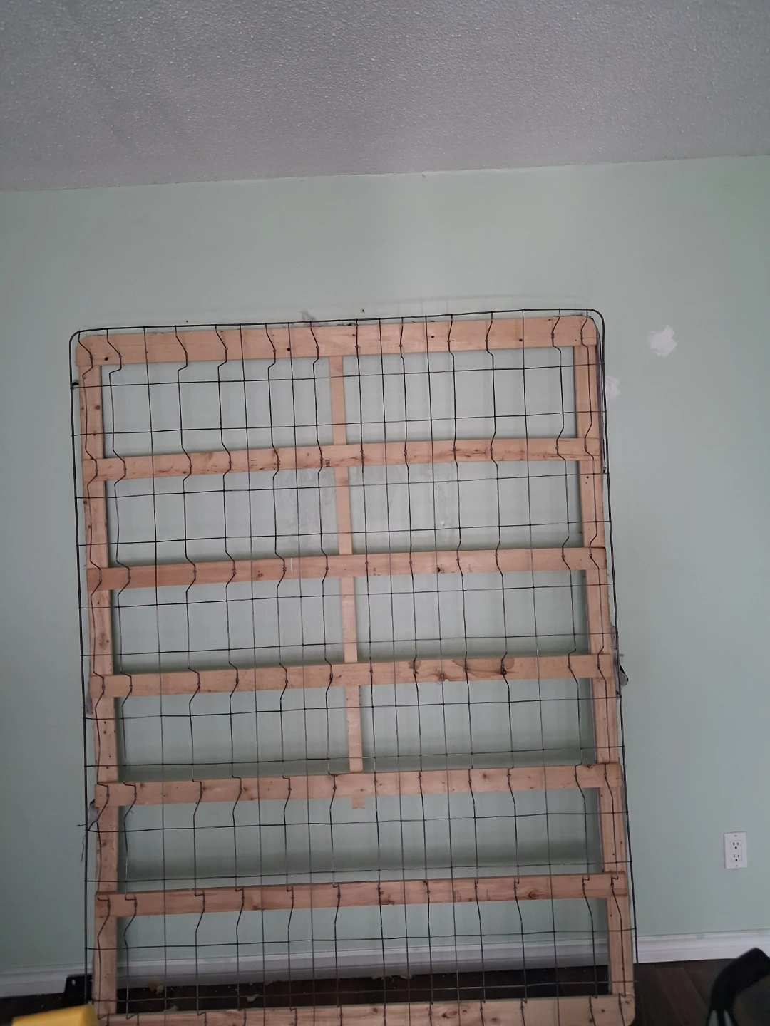 Wood and Metal Bed Frame Box Spring queen