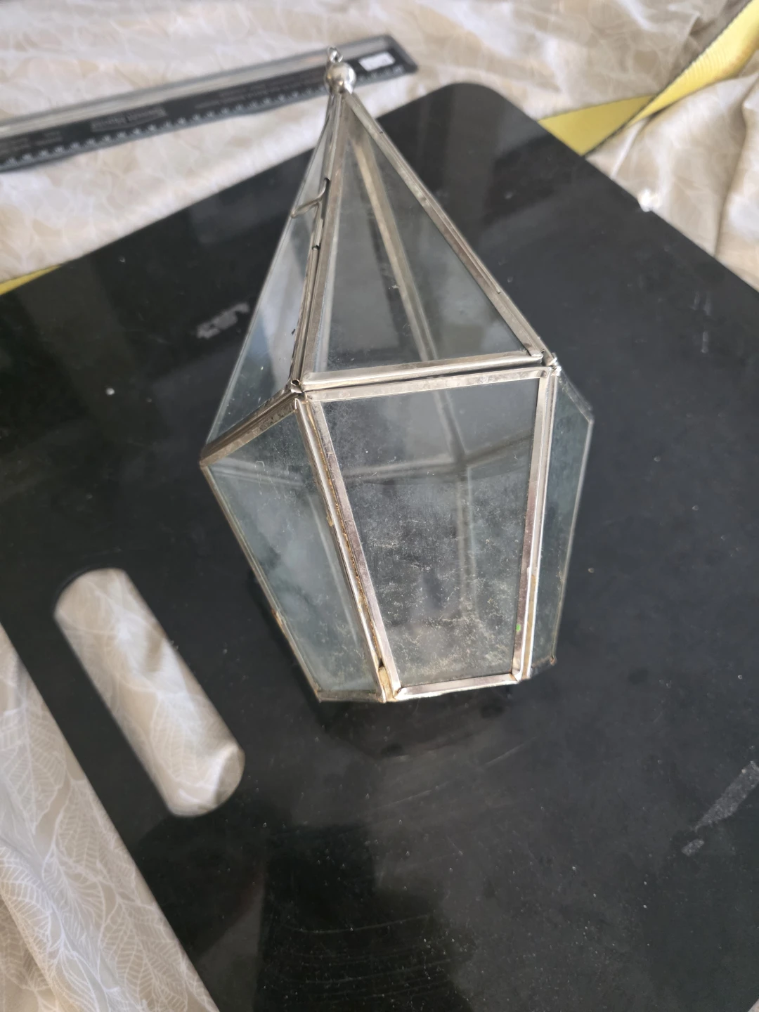 11 inch Glass Geometric Terrarium - photo 2