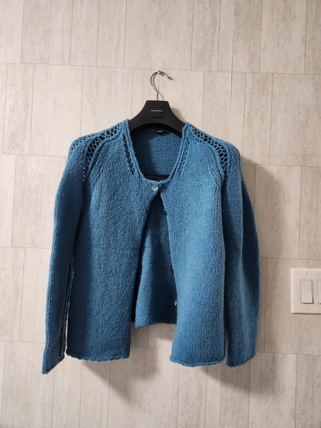 Blue Knit Cardigan