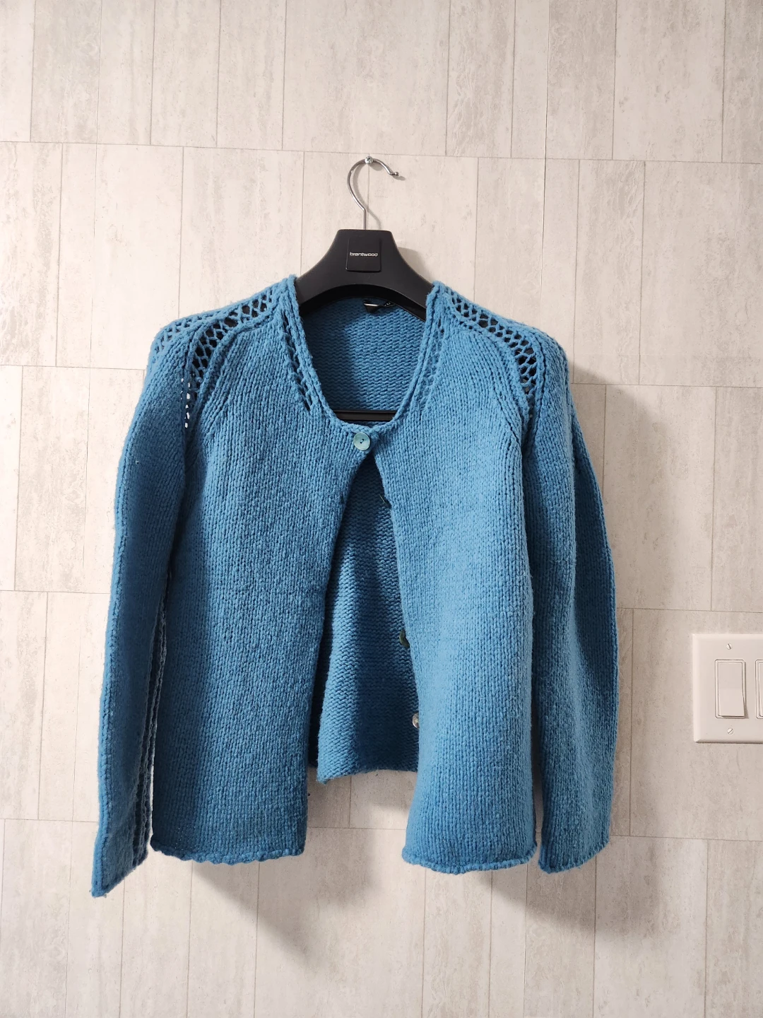 Blue Knit Cardigan - photo 2