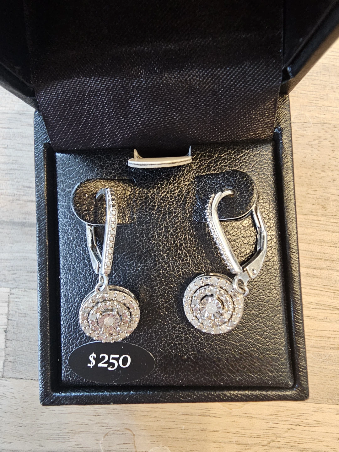 Diamond Leverback Drop Earrings ⚽️ - photo 4