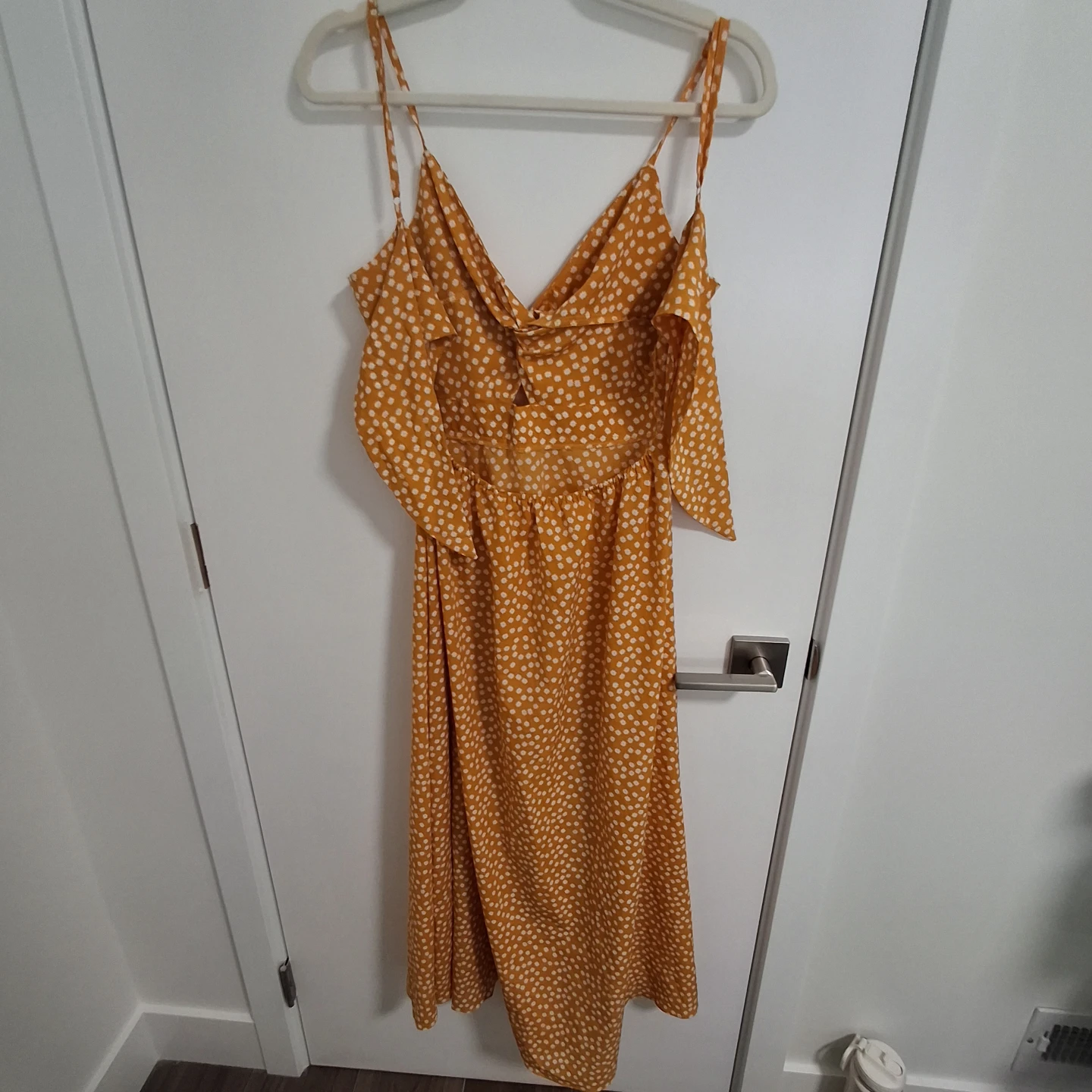 Orange and White Polka Dot Sundress - photo 2