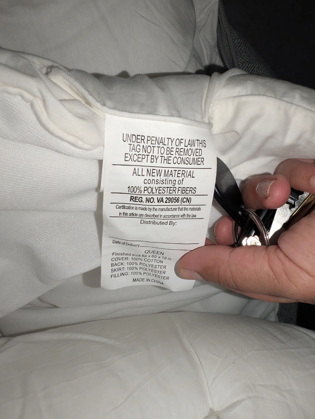 Chokit Queen Comforter - White - photo 2