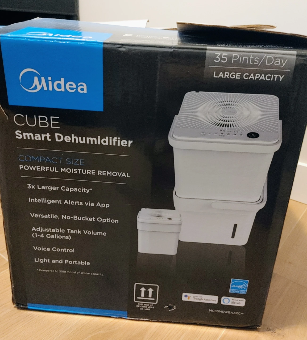 Midea CUBE Smart Dehumidifier - 35 Pints/Day - photo 3