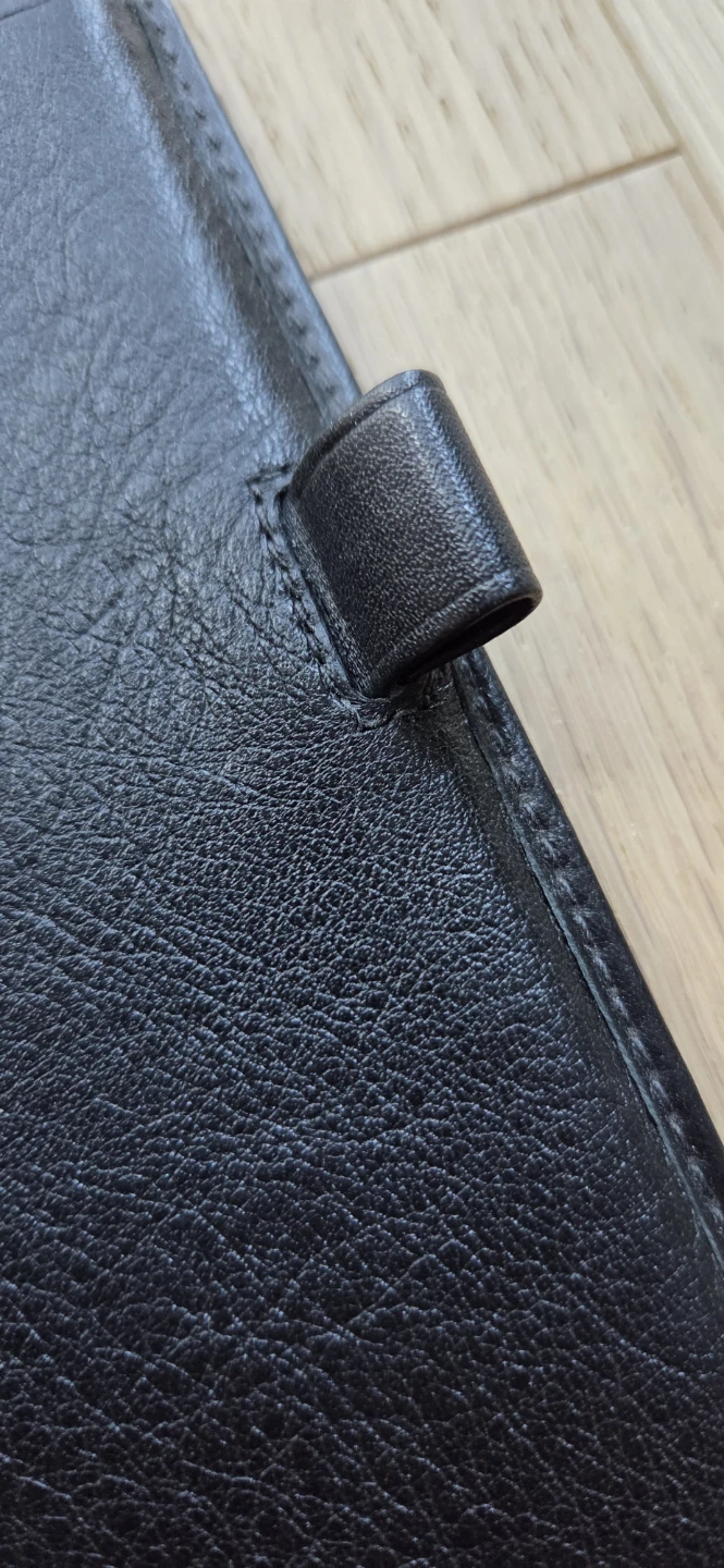 Coach Black Leather Chequebook Wallet Cover - photo 4