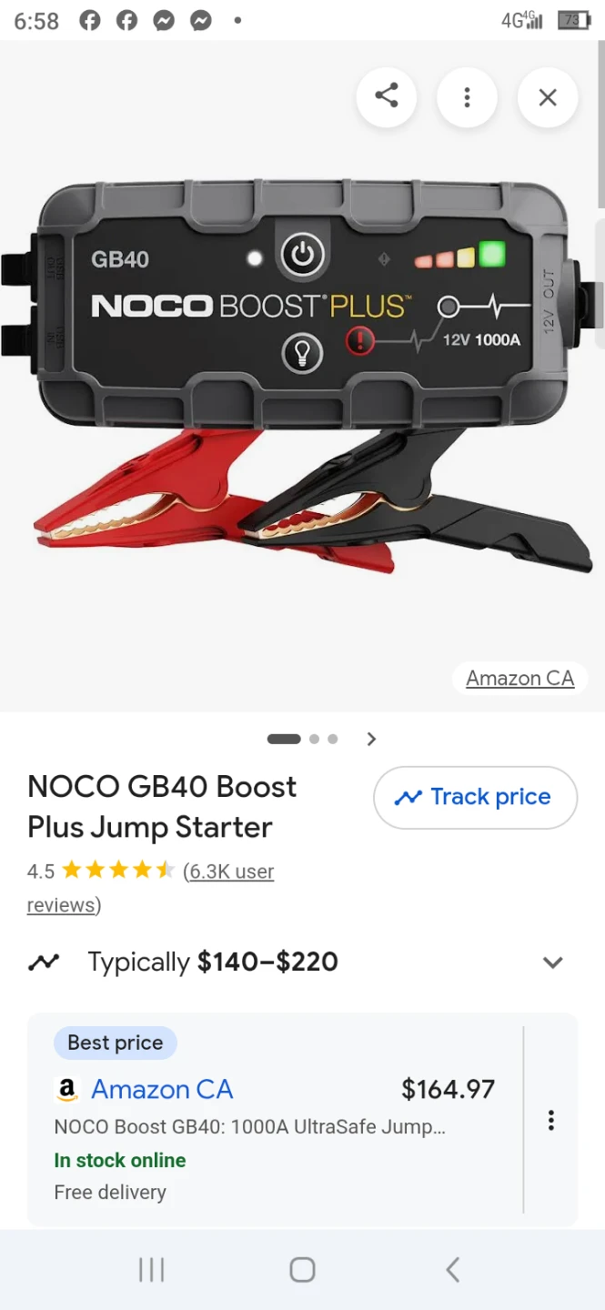 NOCO GB40 Boost Plus 1000A Jump Starter - photo 2