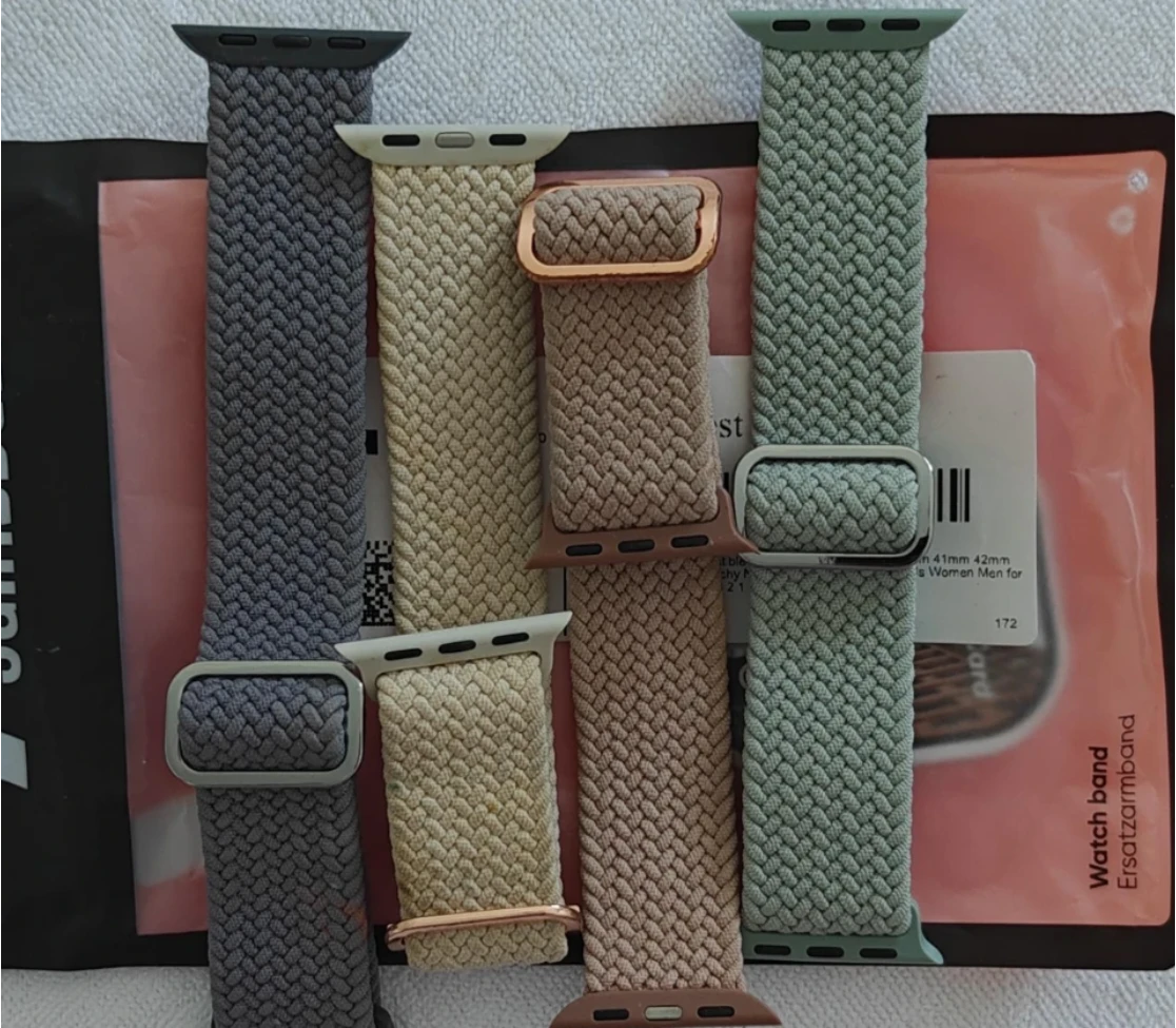 Braided Solo Loop Watch Bands for Apple Watch 41 mm
