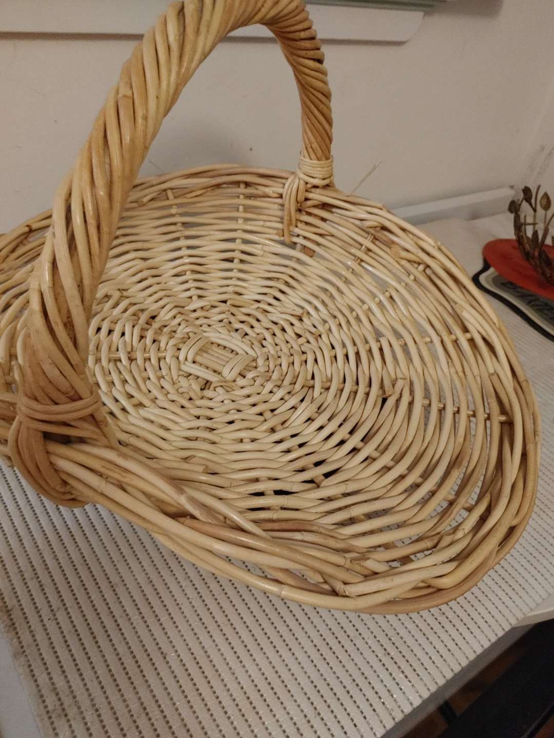 Wicker Basket with Handle