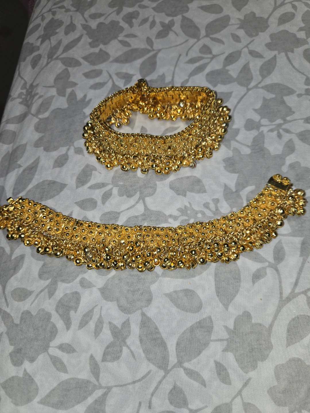 Gold Anklets Set