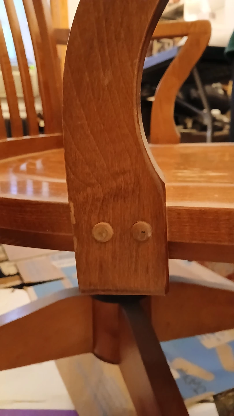 Vintage Wooden Swivel Desk Chair $49.50 (10% off $55) - photo 4