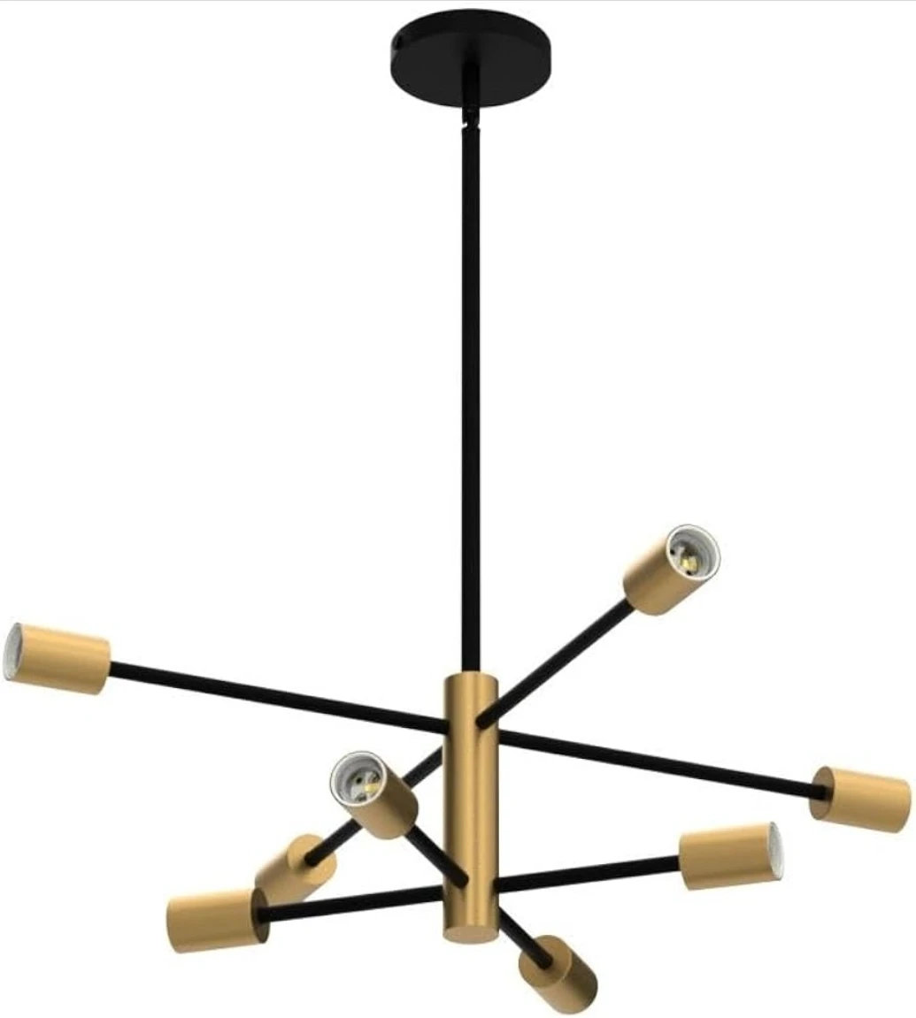 Chandelier Mid Century Modern 8-Light Fixture - photo 4