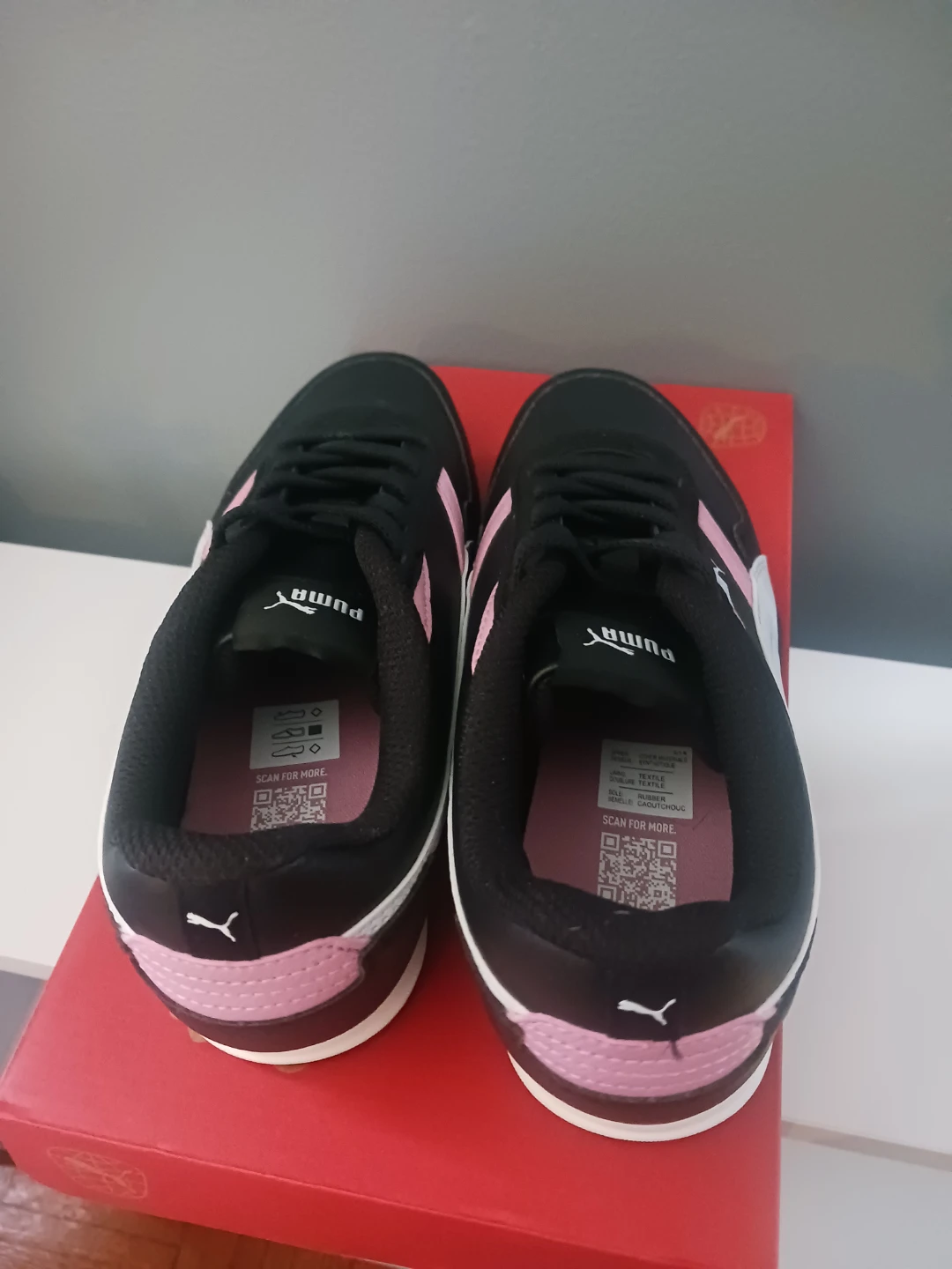 Puma Bella Donna SL AC PS Kids Shoes Black Pink Size 3.5C - photo 3