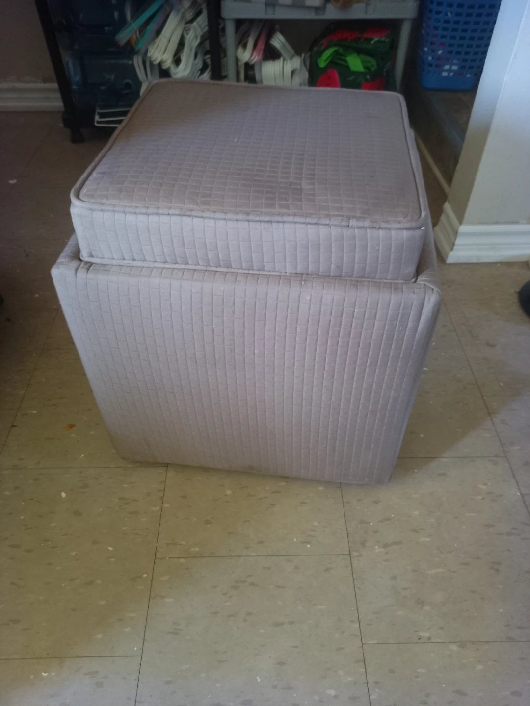 Storage Ottoman with Tray Top, SEAT and weels - photo 2