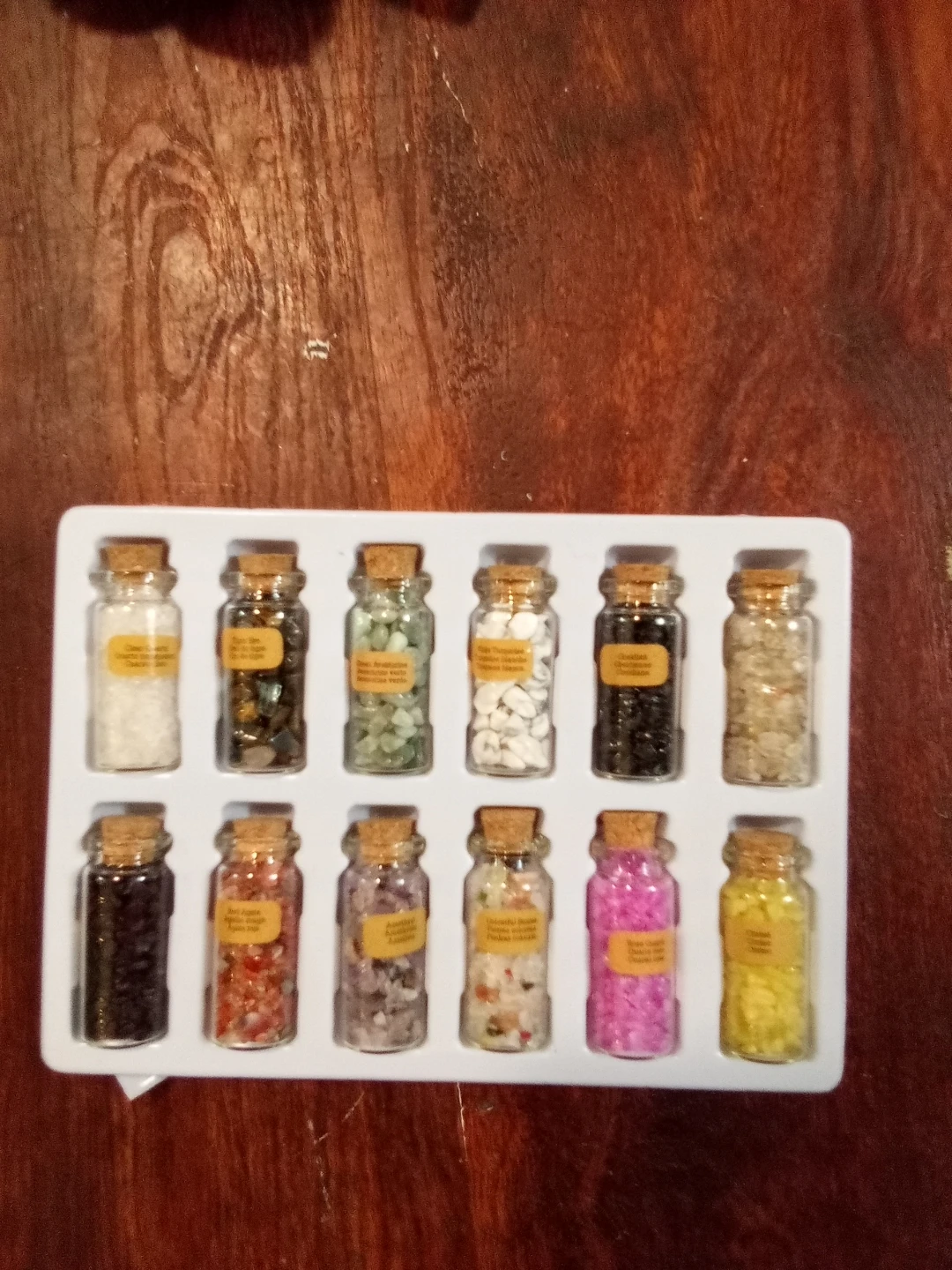 Set of 12 Mini Crystal Jars