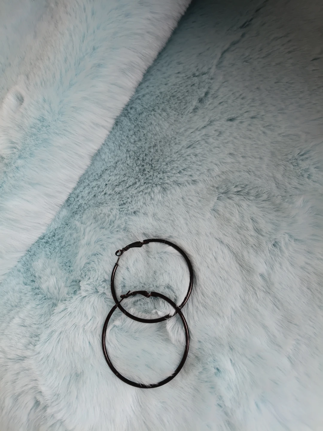Black Hoop Earrings⚽ - photo 3