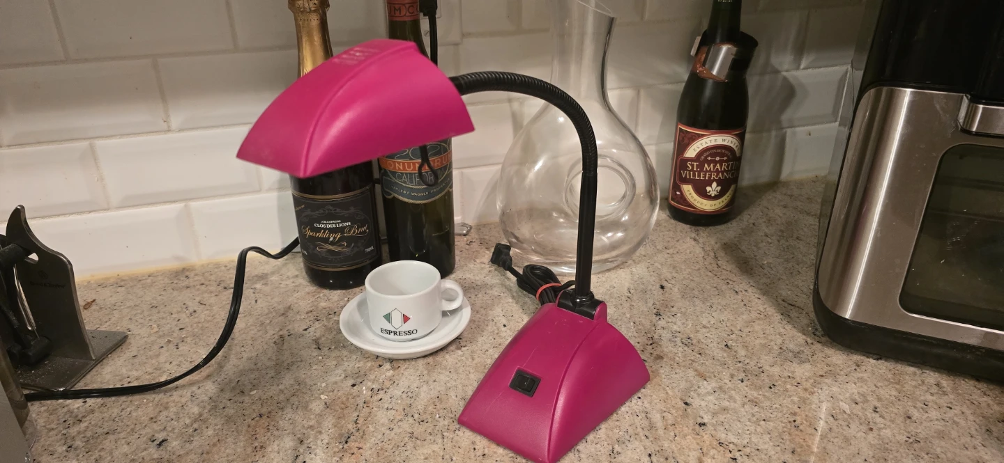 Pink Gooseneck Desk Lamp