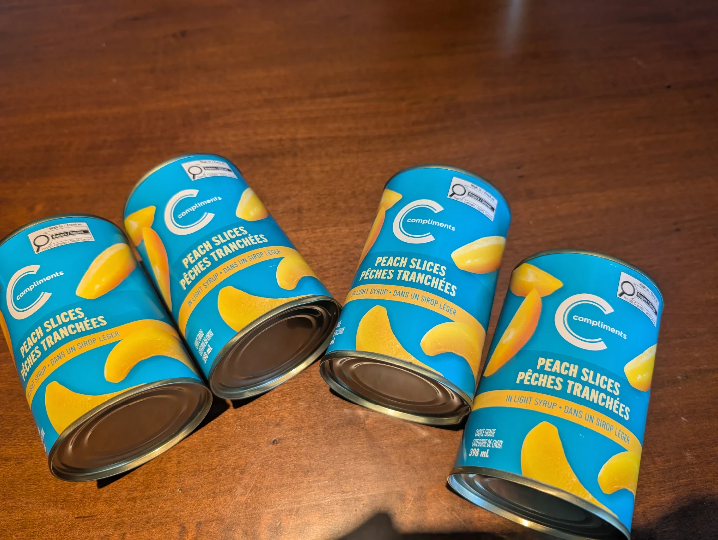 Compliments Peach Slices in Light Syrup (4 cans)