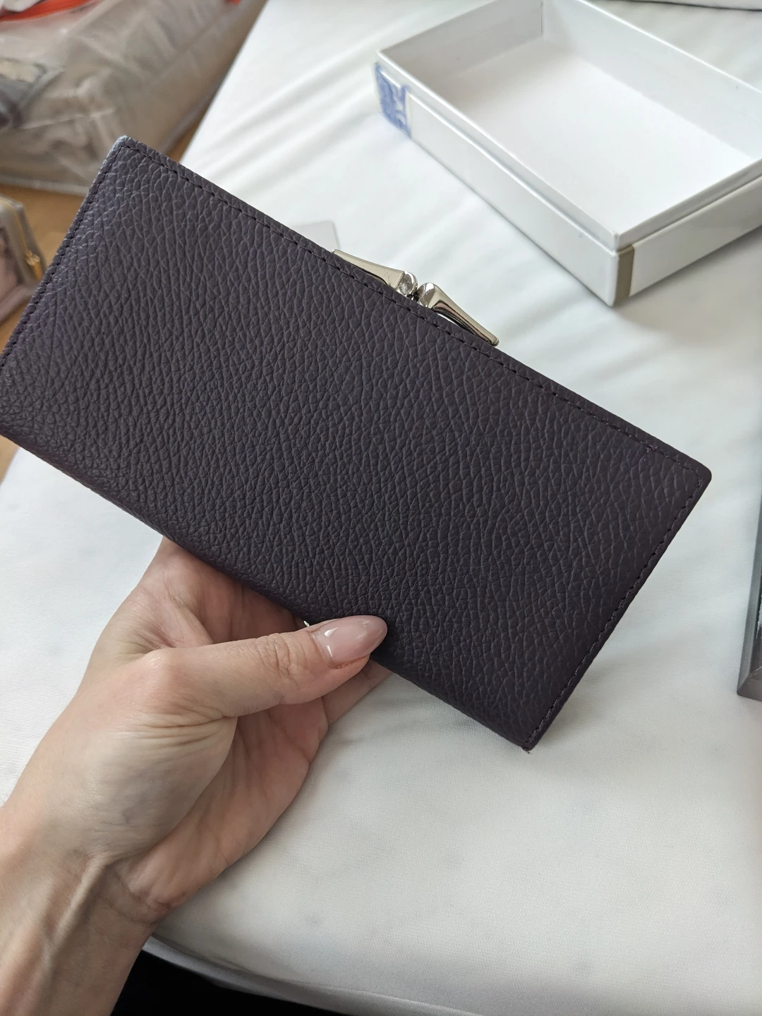 New Purple Leather Wallet - photo 3