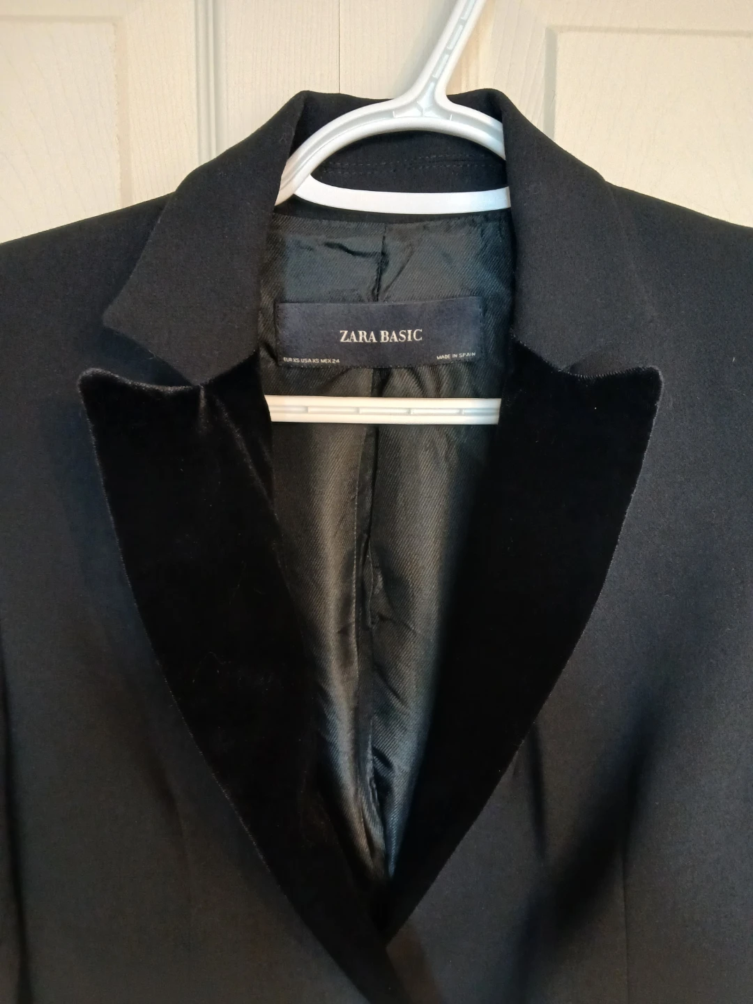 Zara black formal blazer jacket, size extra small (XS) - photo 5