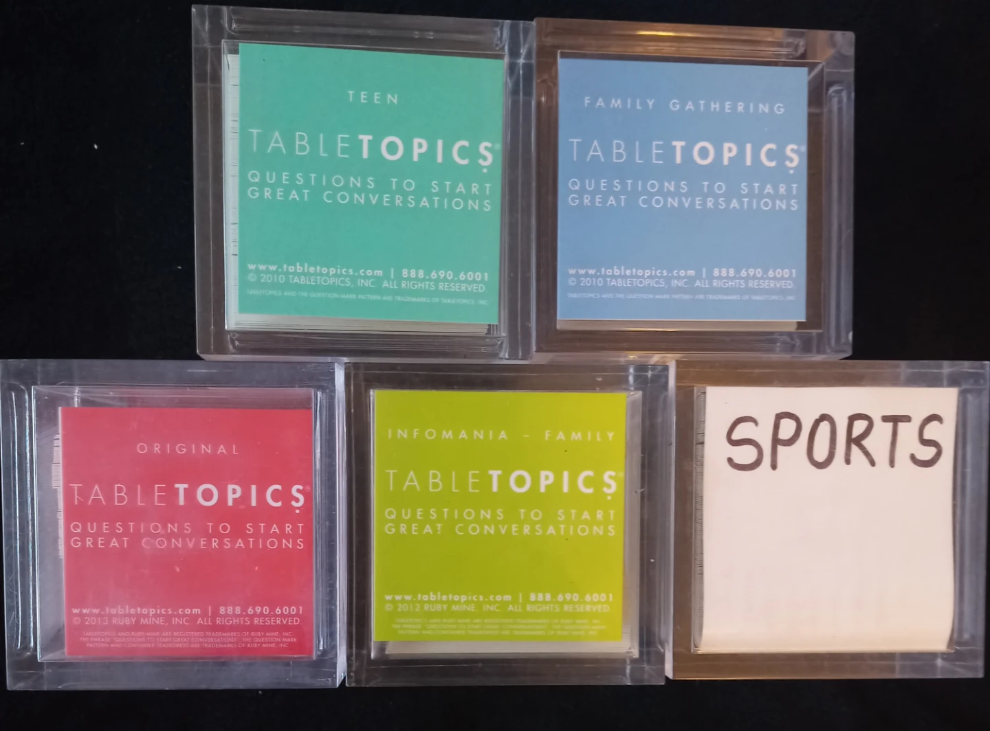 TableTopics Questions to Start Great Conversations Card Decks - photo 2