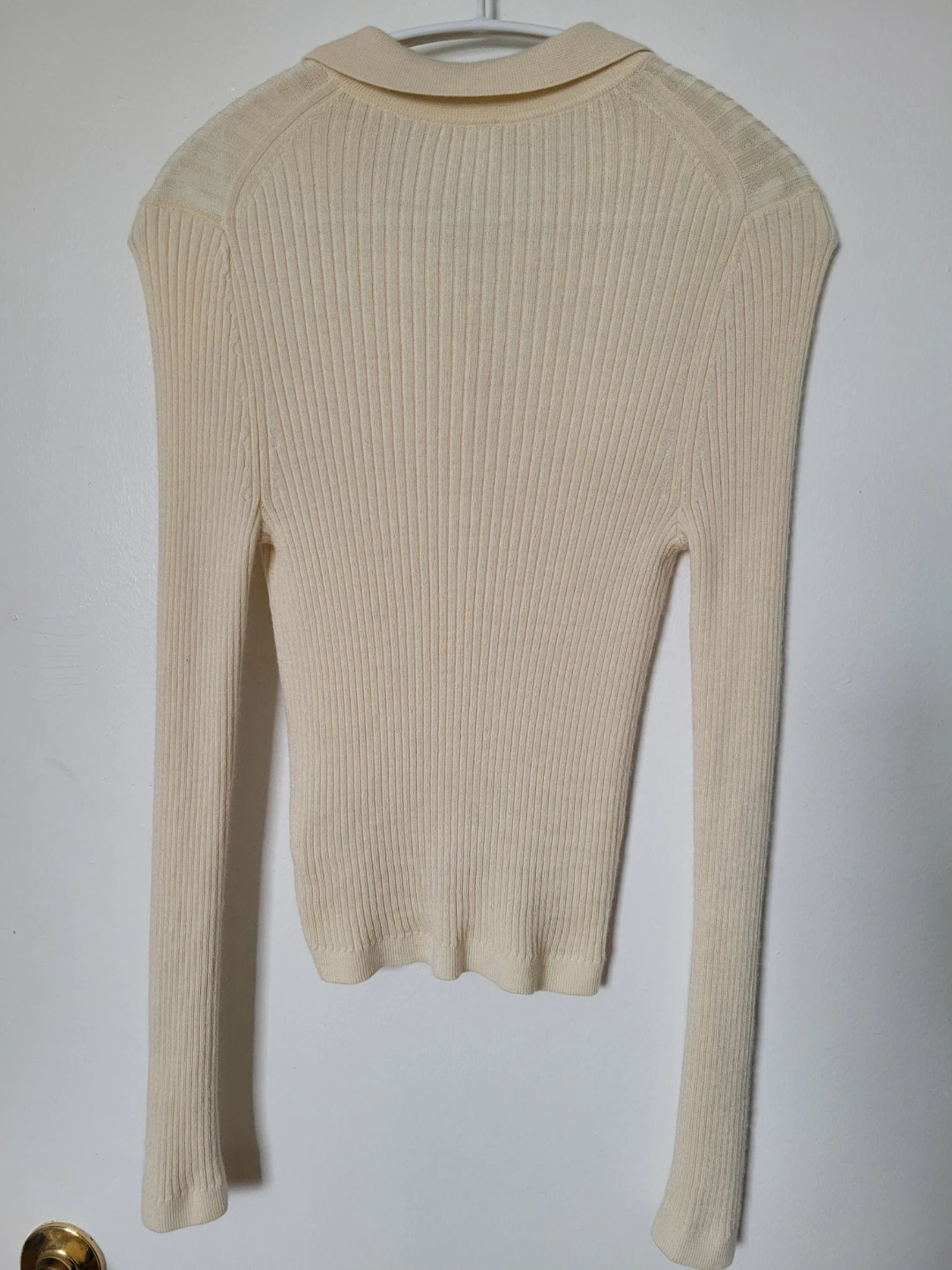 UNIQLO Ribbed Long Sleeve Polo Sweater XS - photo 2