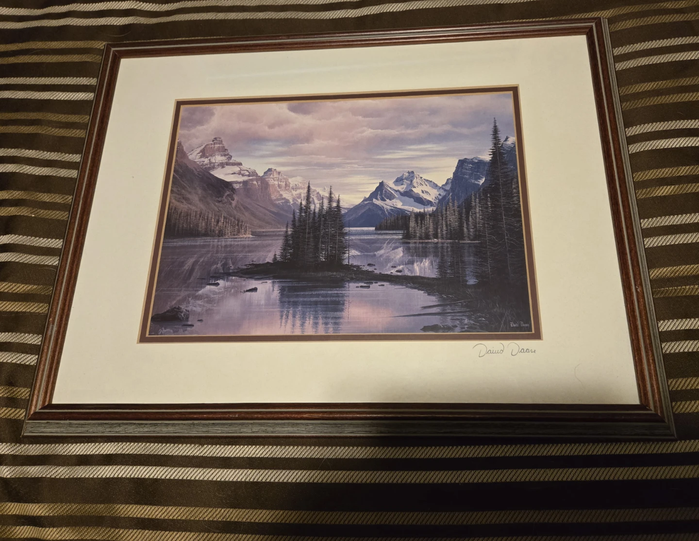 Original Oil Painting by David Daase - Mountain Lake Scene - photo 3