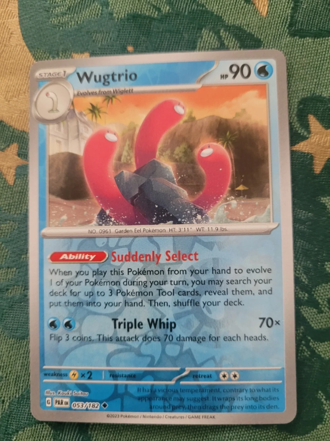Wugtrio Reverse Holo Pokémon Trading Card ⚽