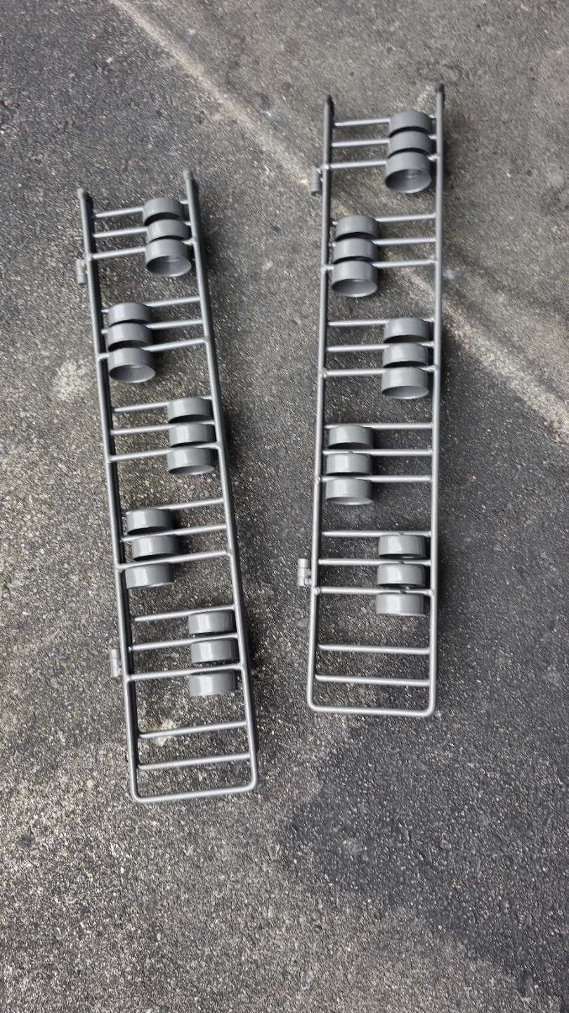 Set of 2 Grey Metal foldable decorative tea lite Holders - photo 2