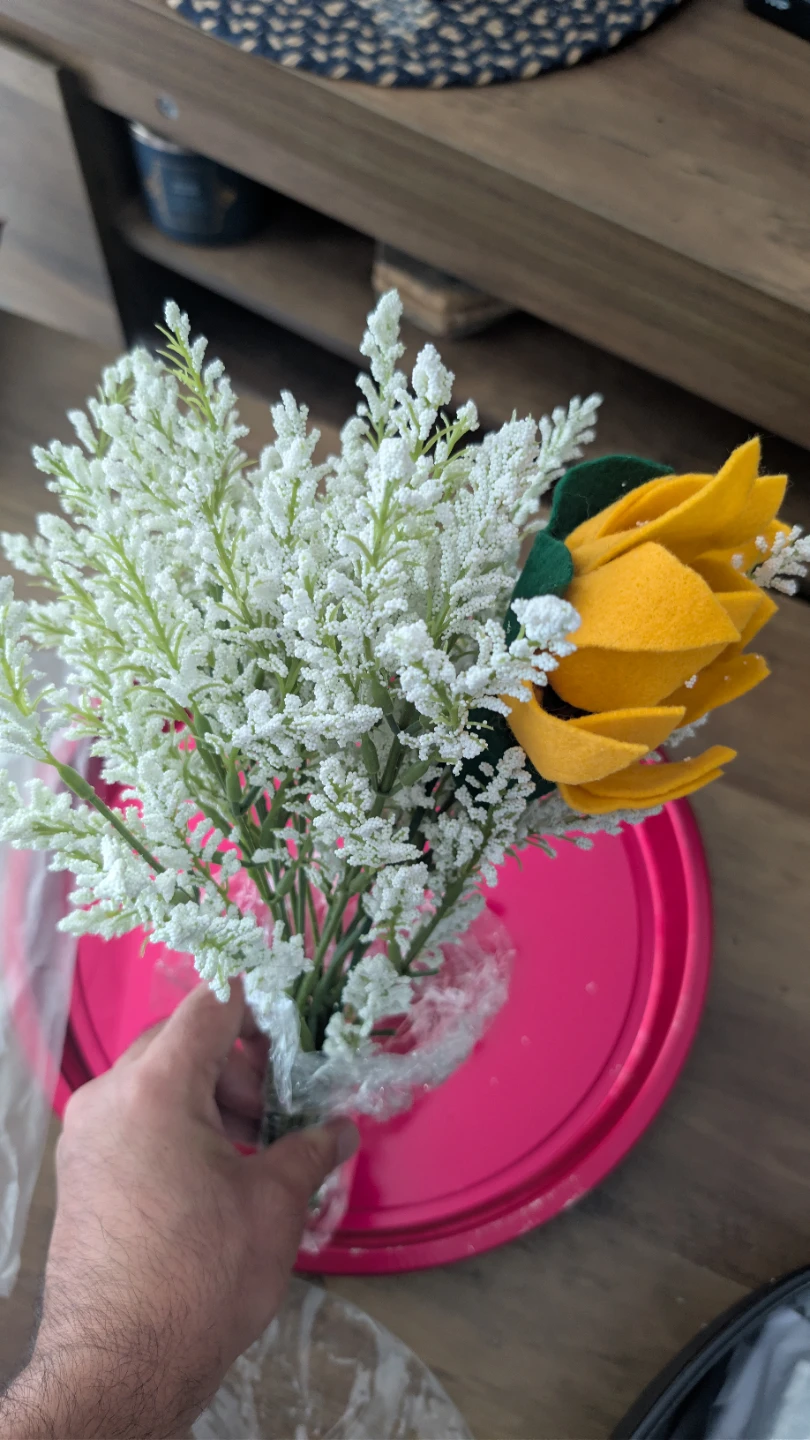 Artificial Flower Bouquet - White Sprigs - photo 2