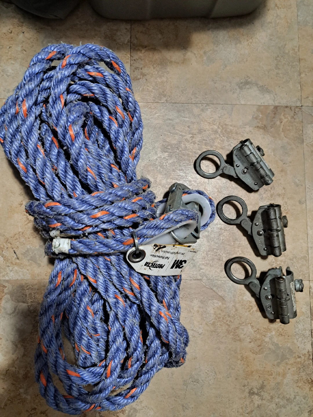 3M Protecta Fall Protection Rope with 3 Rope Grabs