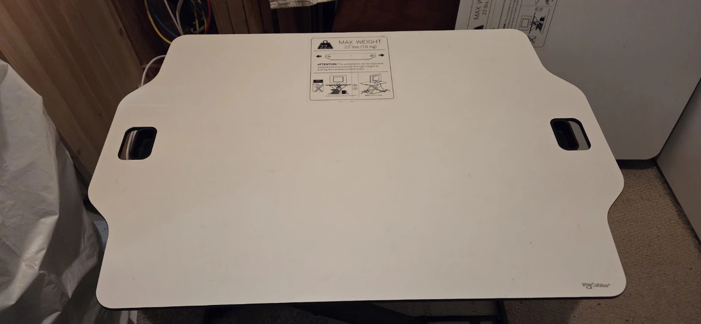 Adjustable Sit Standing Desk Converter - photo 2