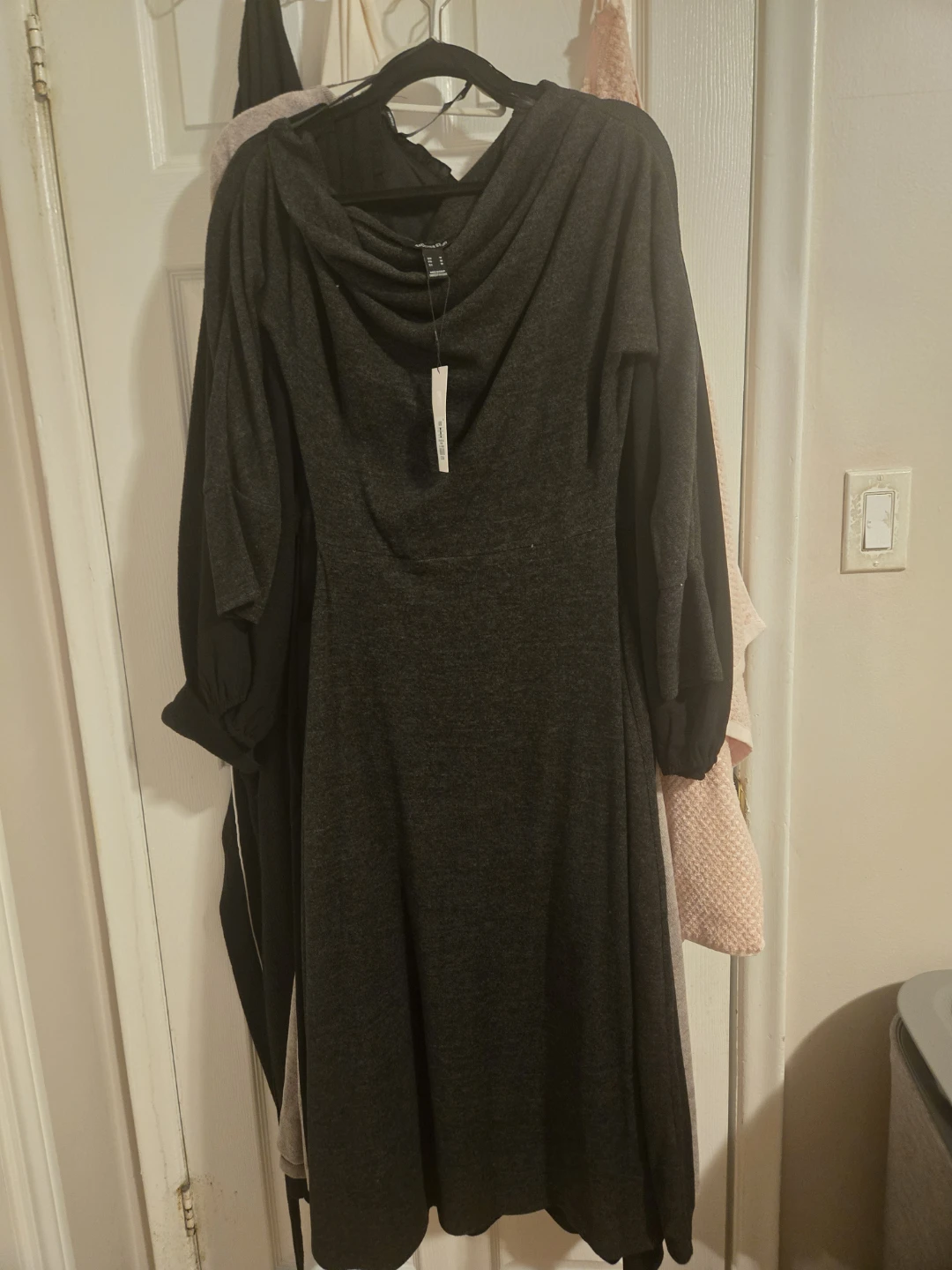 Athleta Grey Cowl Neck Sweater Dress M/M - photo 2
