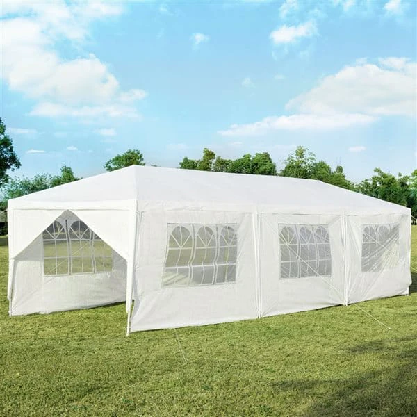 White Party Tent Canopy with Windows 30 feet - photo 2