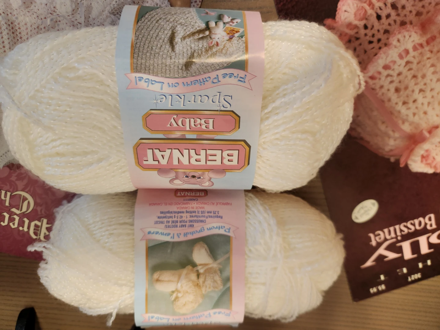 Bernat Baby Sparkle Yarn - White - photo 3