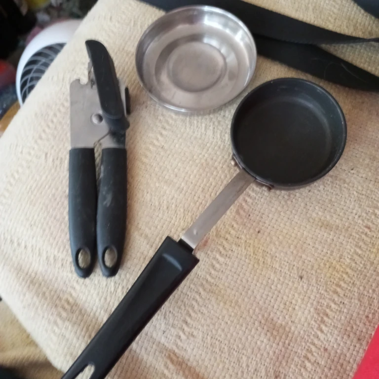 Can Opener and Mini Frying Pan
