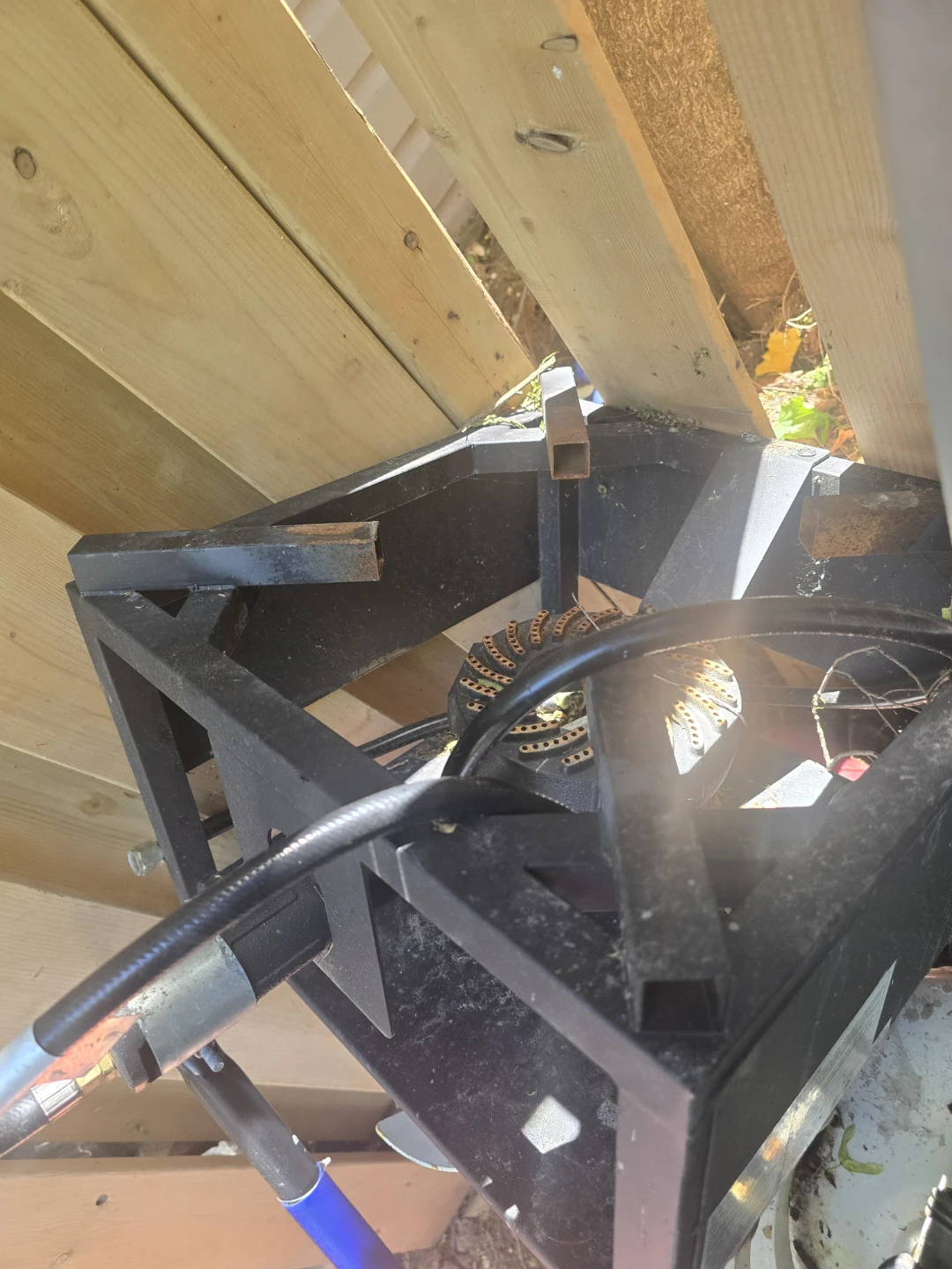 Black Propane Burner Stand with Hose - photo 2