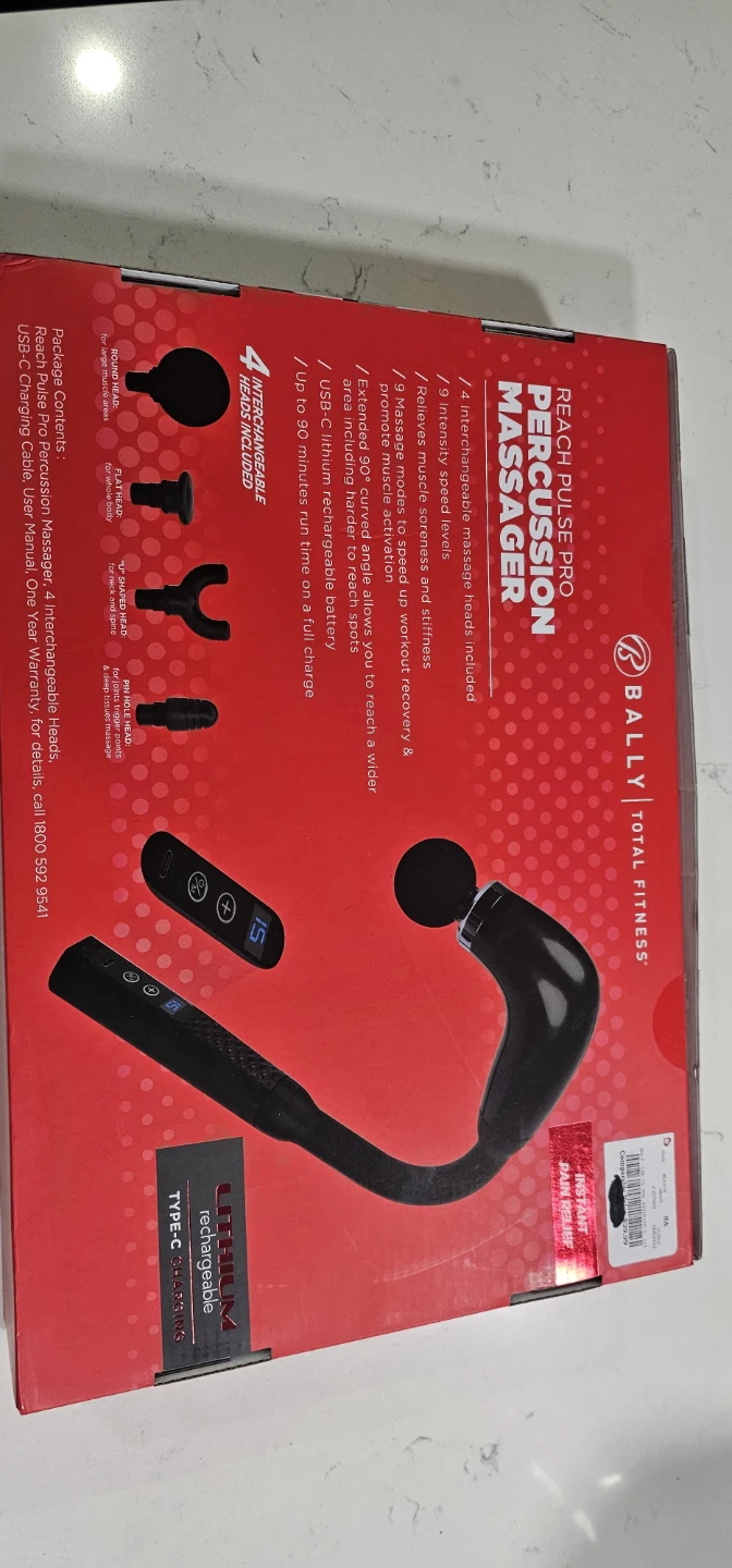 Bally Total Fitness Reach Pulse Pro Percussion Massager - photo 2