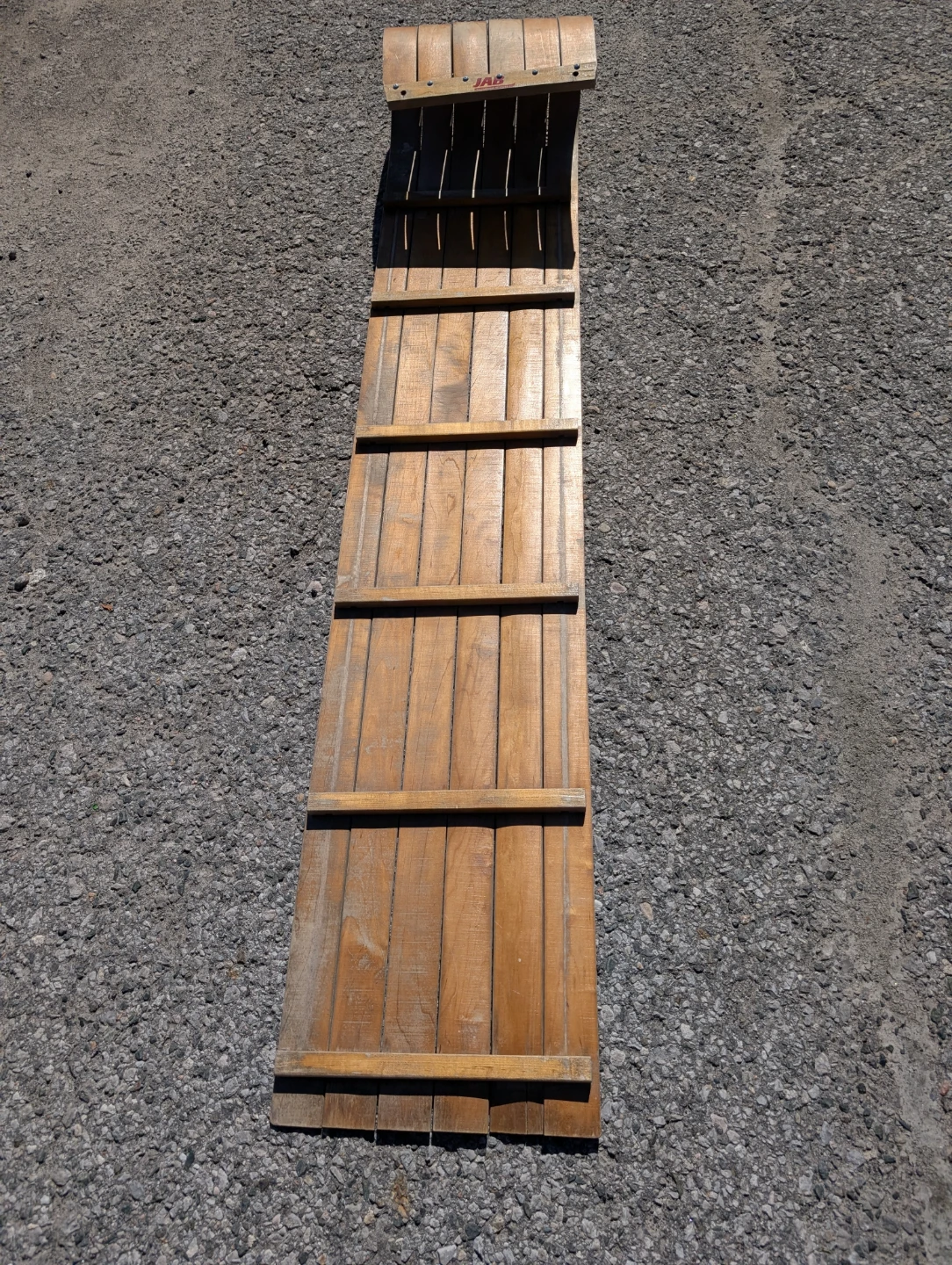 Vintage JAB Wood Toboggan