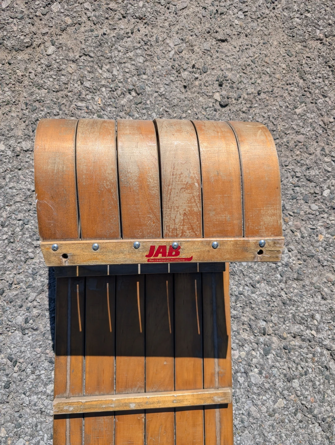 Vintage JAB Wood Toboggan - photo 2