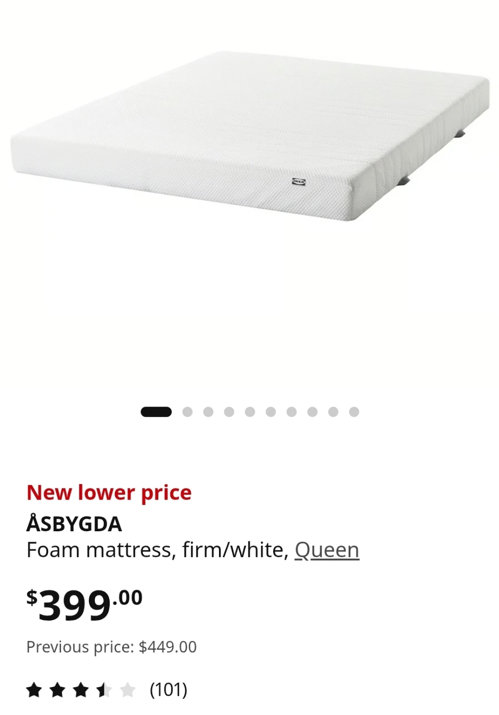 IKEA ÅSBYGDA and AKREHAMN Queen Foam Mattresses. - photo 2