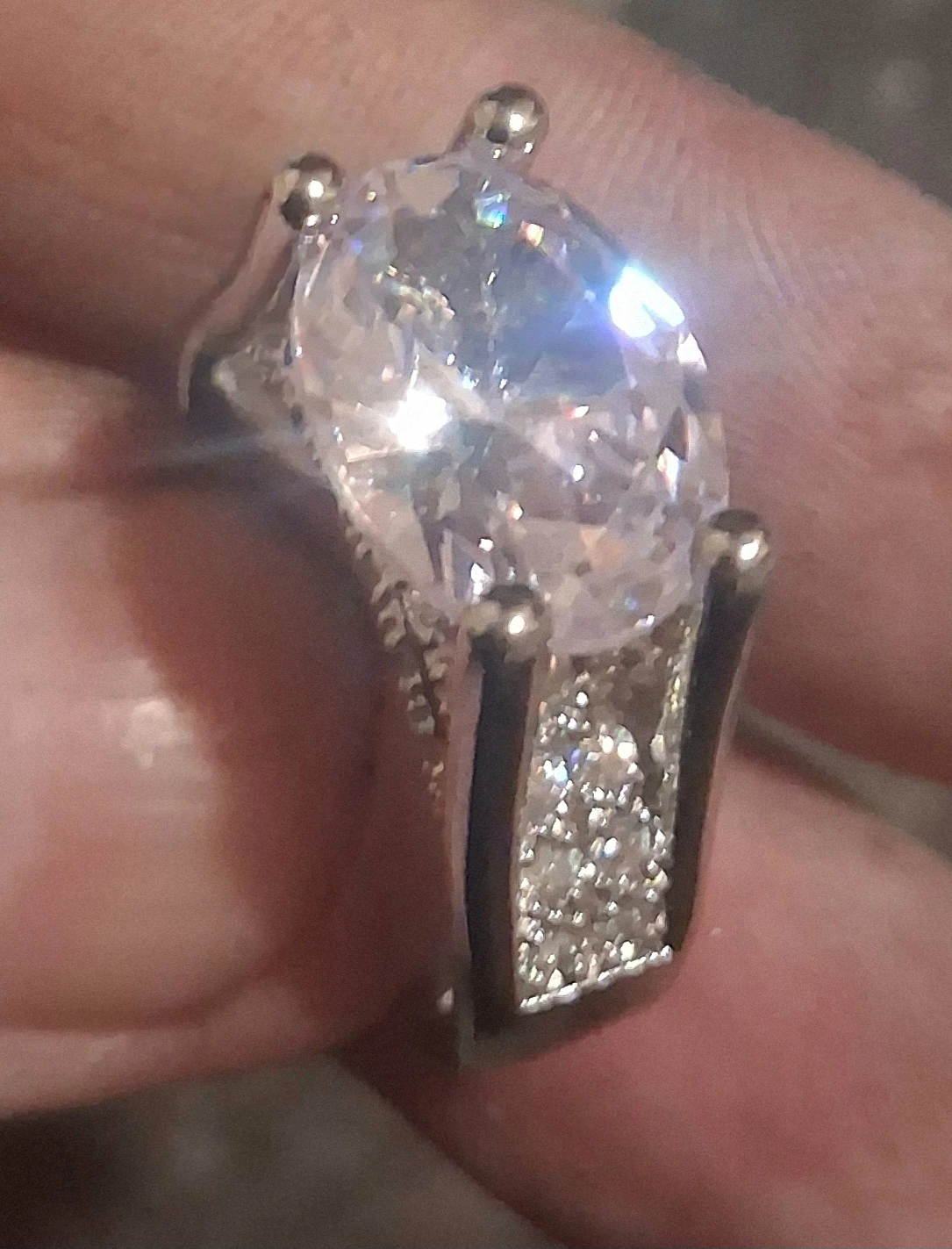 New Sparkly Cocktail Ring US SIZE 10 - photo 2