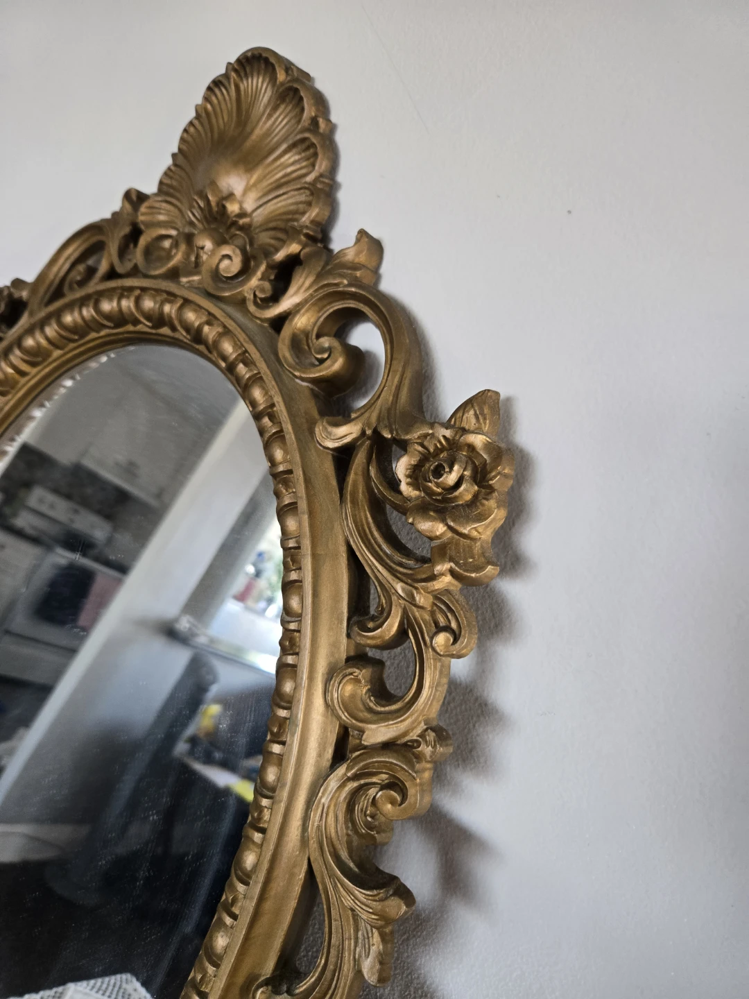 Syroco Ornate Gold Oval Mirror - photo 2
