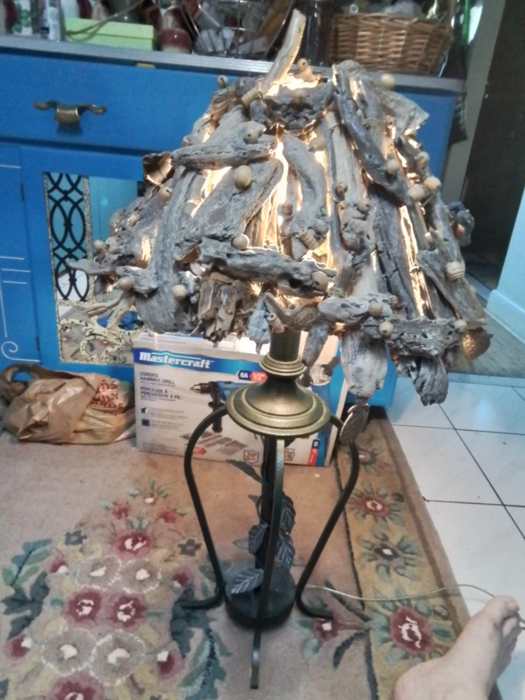 One-of-a-Kind Custom Handcrafted Driftwood Table Lamp - photo 3