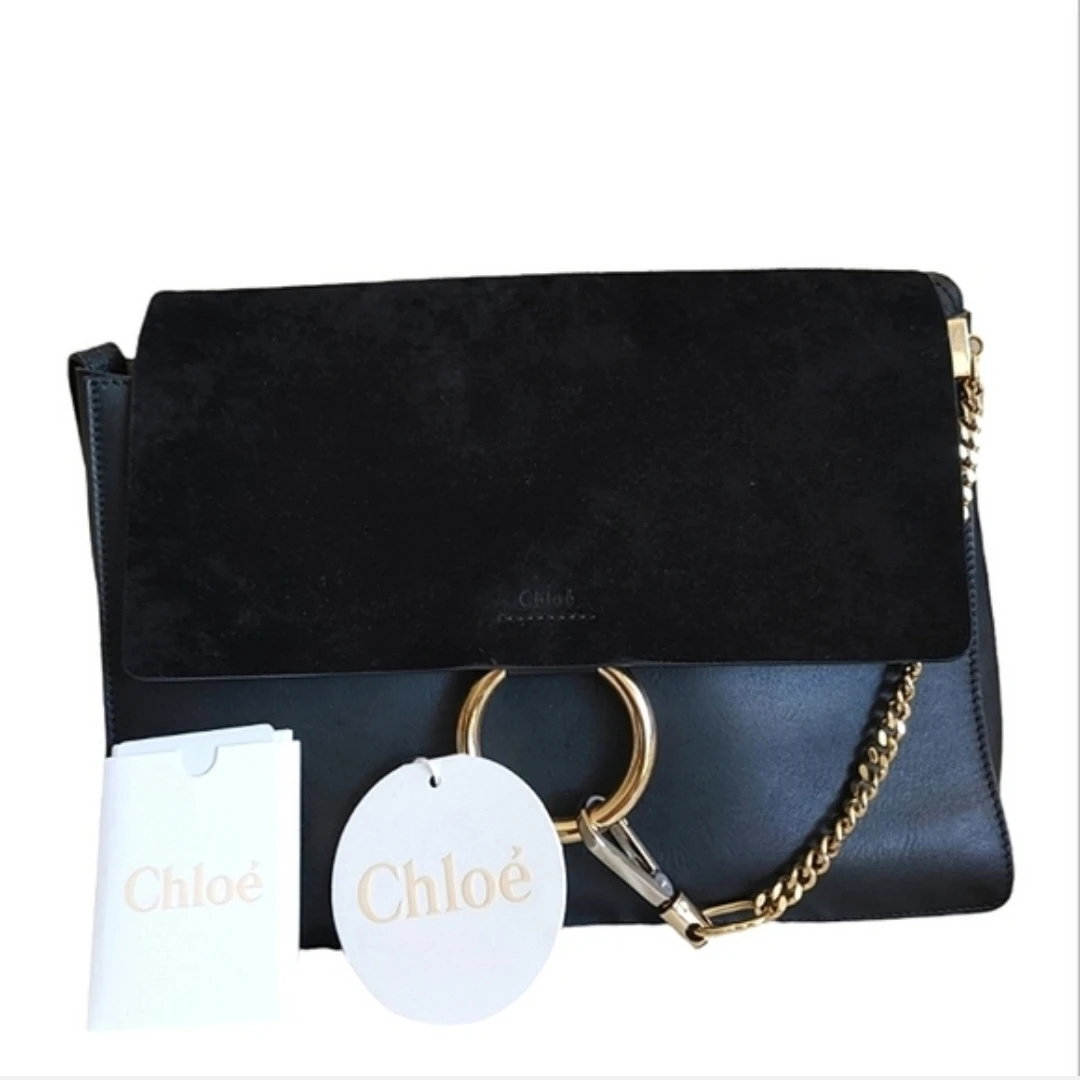 Chloe Faye Leather Porte Epaule Shoulder Bag