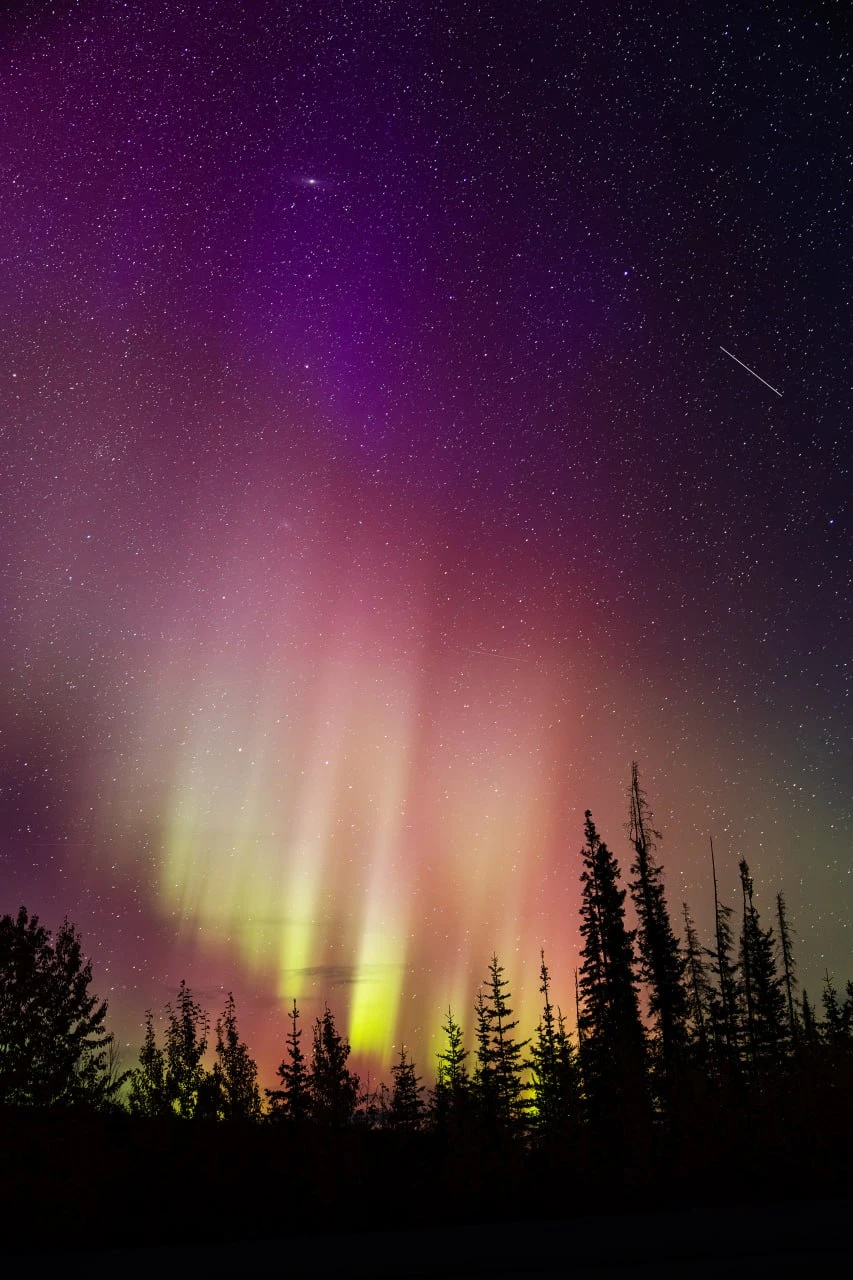 Aurora Borealis Original Photo Print, Northern BC, 12" x 18" - photo 2
