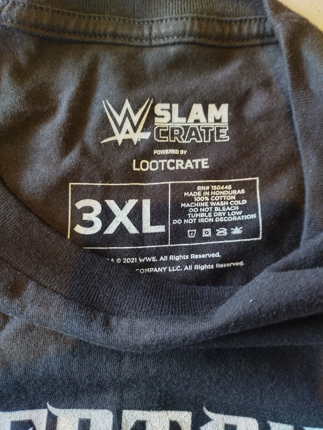 Undertaker 30th Anniversary WWE Slam Crate T-Shirt 3XL - photo 2