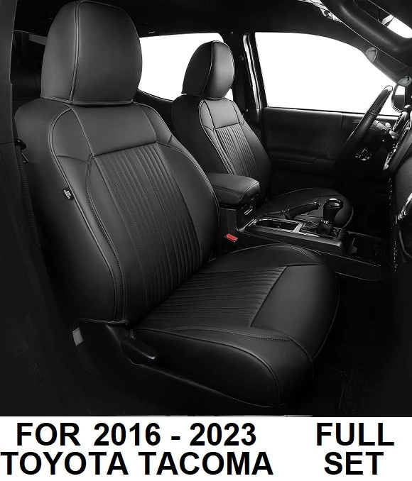 FREESOO Leather Seat Covers for Toyota Tacoma (2016-2023) - - photo 4