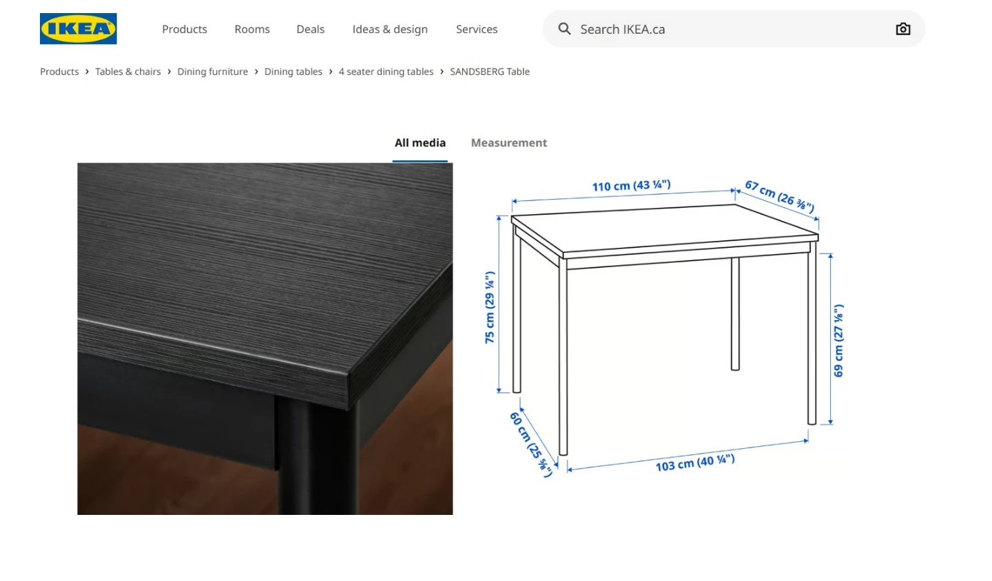 IKEA SANDSBERG Table - photo 3